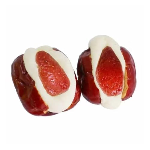 Dátiles de hojaldre con crema de fresa, envueltos individualmente, snack, frutos secos y frutas confitadas(100g)