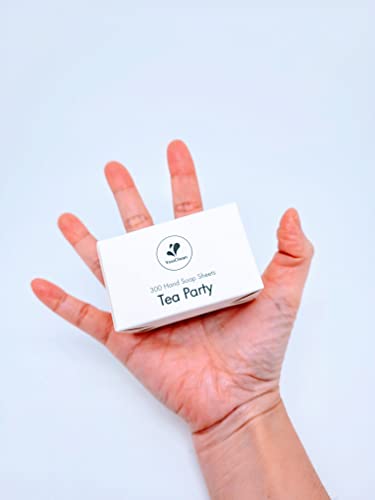Image of 300 Travel Hand Soap Sheets - Pocket /Purse /Wallet /Backpack -Great for Outdoor Camping or Daily Use (Tea Party) (Tea Party)