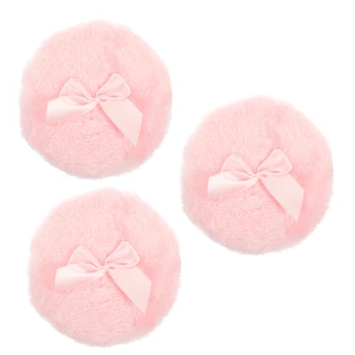WRITWAA 3Pcs Compact Makeup Body Powder Puff Wear Resistant Powder Applicators for Travel Everyday Use Gentle Skin