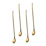 Photo Gallery heallily 4 cannucce riutilizzabili in acciaio inox con manico ergonomico lucidato a specchio, lunghi cucchiai per gelato, caffè, dessert e frutta Photo Gallery heallily 4 cannucce riutilizzabili in acciaio inox con manico ergonomico lucidato a specchio, lunghi cucchiai per gelato, caffè, dessert e frutta