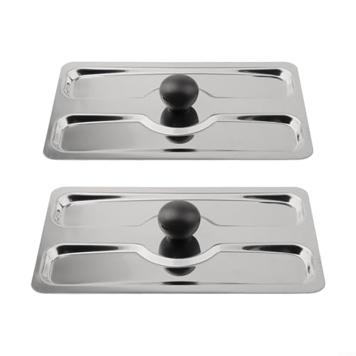 Juego de 2 cubiertas de plástico de acero inoxidable diseñadas para máquinas de hacer pan para proteger contra el polvo y los daños, fácil de limpiar y mantener
