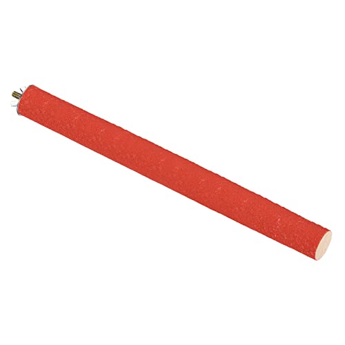 Image of PATIKIL 1.1x13.9 Inch Bird Cage Perch, Parrot Stand Paw Grinding Stick Bird for Parakeet Cockatiel Cage Accessory, Red