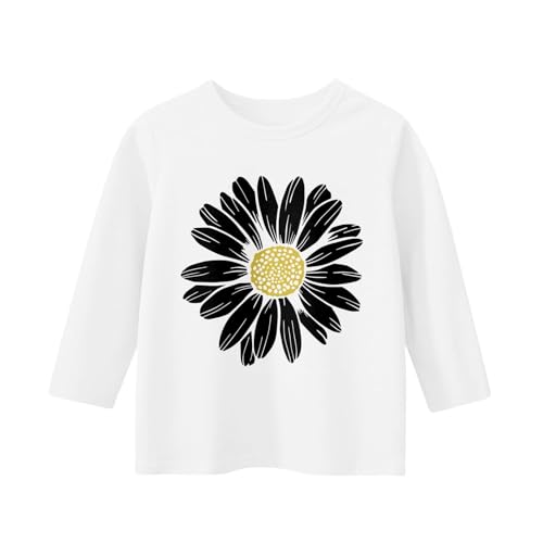 Girls 3/4 Sleeve Shirts Teens Girls Summer Casual Floral Pattern Shirts Blouse Crew Neck Cute Funny School Tops Tunic3