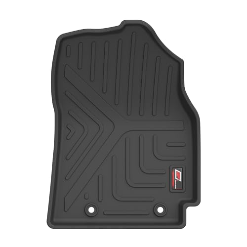 Image of GFX Tpv Premium 3D Life Long Car Floor Mats Compatible with I-10 Grand (2014) / X-Cent (2017) Onwards (Black)