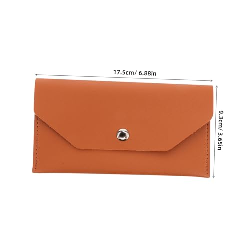 Pu For Women : Minimalist Clutch Credit Card Holder Portable Coin Pocket Cash Purse - For Shopping Dating Travel Essentials Money Organizers2