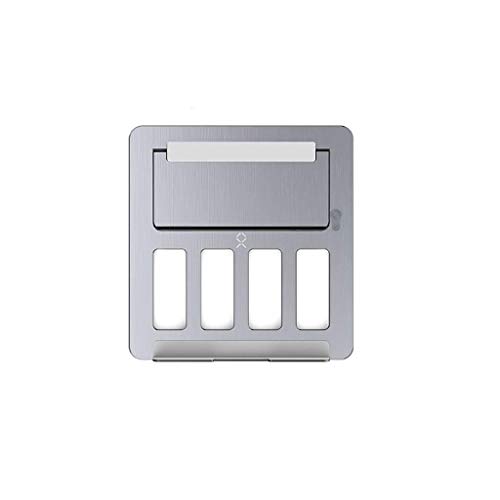 Telefonhalter, Aluminiumlegierung Tisch Stabil Anti-Rutsch-ergonomische Halswirbelsäule Erhöhte Wärme Hebe Pad Apple MacBook Falten Reise