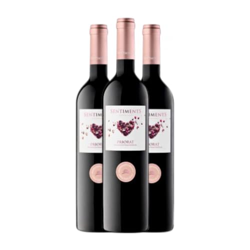 Unique Vins Sentiments Priorat Joven 75 cl Vino tinto (Caja de 3 Botellas de 75 cl)