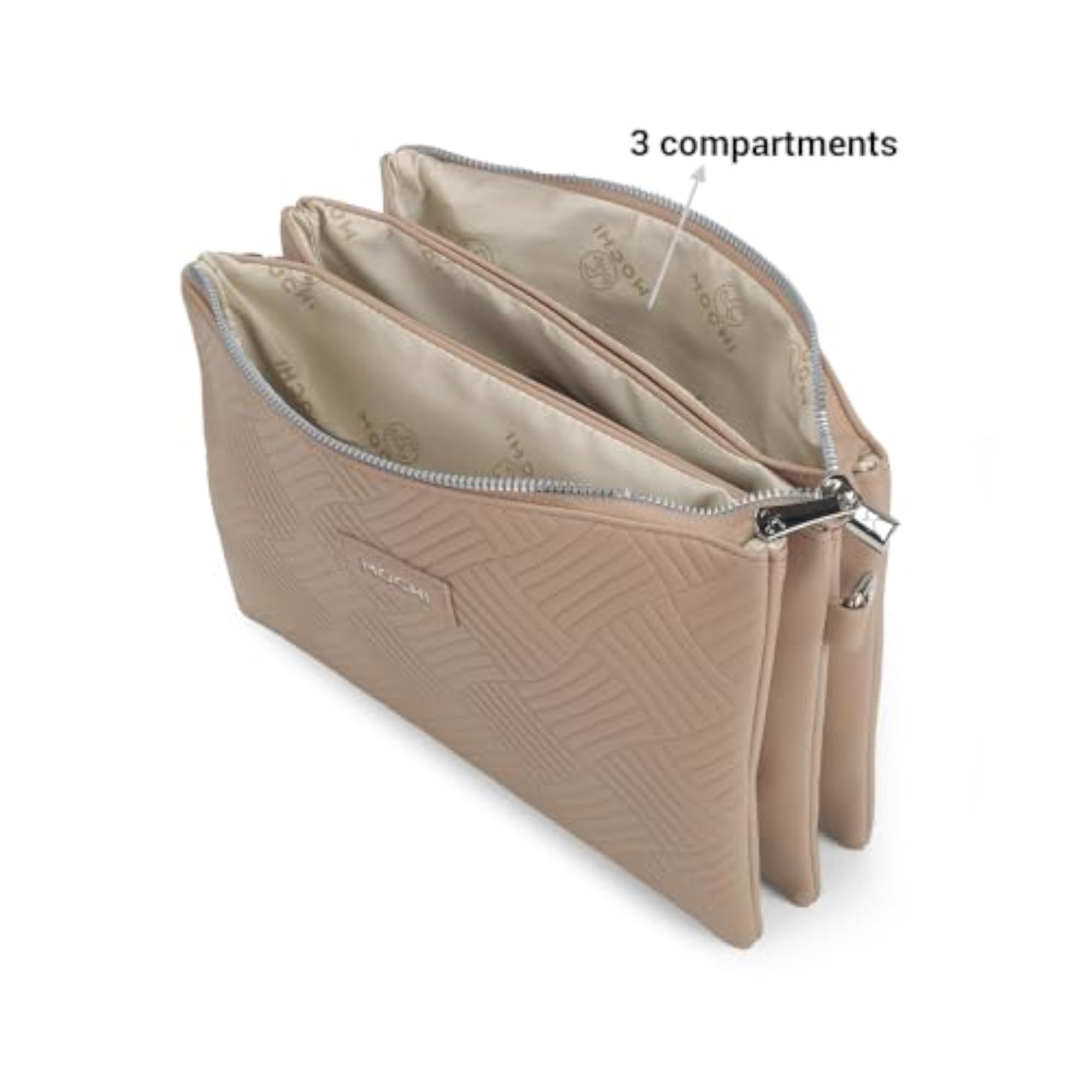 Women Casual PU Soft Body Zipper Closure Sling Bag