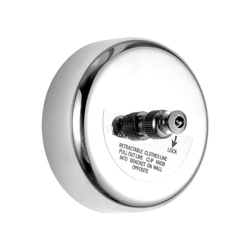 Cuerda tendedero retráctil | Montaje en pared sin taladrar 2,7 m, secado para ropa exterior – Balcón Camping Baño Ducha Dormitorio Toallas Suéteres T-Shirt