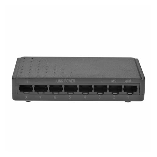 Power PoE Switch 8 Port 6+2 PoE Switch Injector Adapter Ethernet miniatura 3