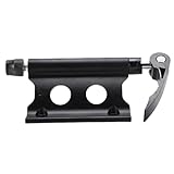 RiToEasysports Fahrradzubehör, Fahrradgabelhalterung, Universelle Metallgabelblockhalterung für Autodachträger, LKW-Anhängerfahrzeuge (Black)