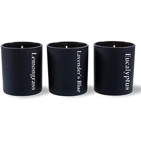 Candellana Big Black Matt Scented Candles Set Cover