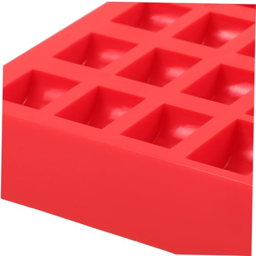 Caja organizadora para monedas plástica roja miniatura 3