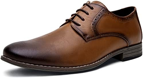 Jousen Men’s Oxford Plain Toe Dress Shoes Classic Formal Derby Shoes