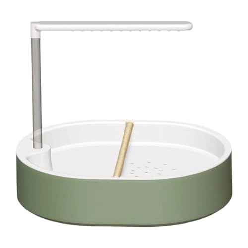 Aymzbd Parrot Bañera de Ducha Automática para Ave con Percha Tubo Y Bomba Eficiente de Baño Y Juego Material PP Resistente Adecuado para Loros en ESP, Style B