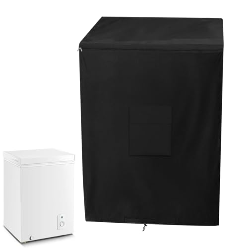 Funda para Congelador,Cubierta Protectora Impermeable y contra Polvo para Congelador | Cubierta De Tela Oxford Con Doble Apertura Para Terraza Jardín O Contenedor De Bebidas