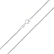 Bling Jewelry Seil-Gliederkette 2 Mm 30 Gauge Für Frauen Halskette .925 Sterling Silber Hergestellt In Italy 16 Zoll