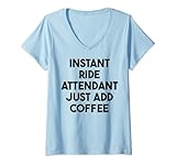 Photo Gallery donna assistente di corsa istantaneo basta aggiungere caffè maglietta con collo a v Photo Gallery donna assistente di corsa istantaneo basta aggiungere caffè maglietta con collo a v