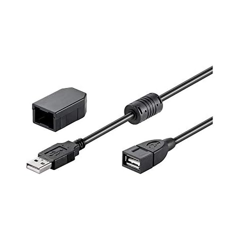 Goobay USB 2.0 Extension Cable with Clip Cover