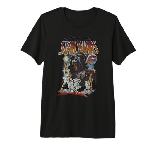 T-shirt Star Wars Classic A New Hope vêtement de collection au motif retro group shot