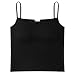 MJGkhiy Reggiseno sportivo da donna No Wire Comfort Sleep Bra Plus Size Reggiseno attività di allenamento con reggiseno non rimovibile Bustier, Nero , Taglia unica