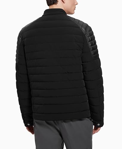 GUESS Men's Divo Fabric Block Light Puffer2