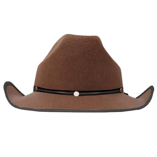 FIESTAS GUIRCA | Sombrero Vaquero (Talla Única) - Accesorio de Disfraz Cowboy para Fiestas del Viejo Oeste, Texas y Carnaval - Ideal para Halloween y Celebraciones Temáticas - Marrón