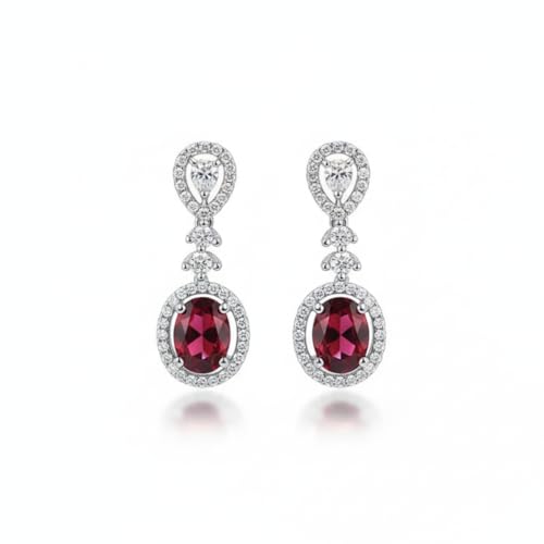 Image of American Diamond Necklace Set | CZ Stones, Rhodium-Plated Finish | Bridal Jewelry with Earrings for Weddings, Parties & Festivals