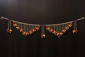 Toran for Door- Door Hanging Bandhanwar Toran - Diwali Decoration Items for Home Decor - Toran banderwal Main Door Entrance Toran for mandir Pooja Room Diwali Decoration toran for door-TI26.