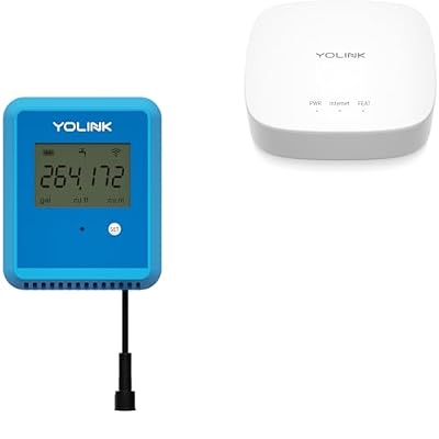 YoLink FlowSmart Water Meter, No Water Meter Included, Smart Water Usage Monitor and Water Leak Detection, Hub Included