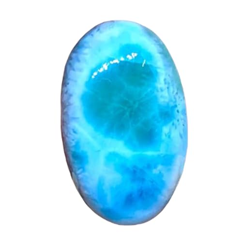 Pierre gemme larimar véritable 25x15mm de qualité supérieure pour joaillerie fine