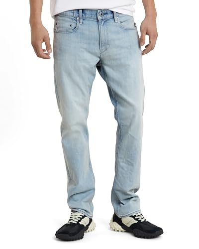 G-STAR RAW Men's Dakota Regular Straight Jeans, Faded Grey Neblina D23691-d537-g324, 33W x 34L