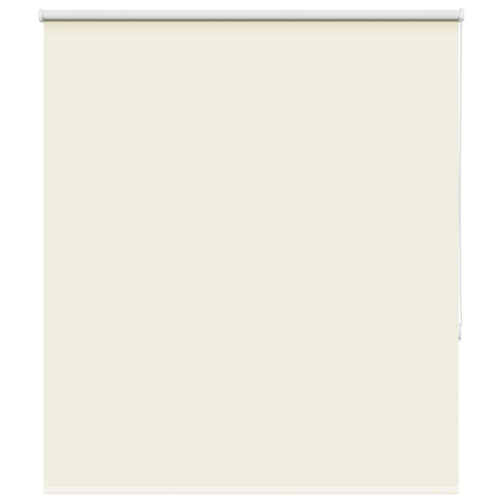 vidaXL Roller Blind Blackout Off White 130x150 cm Fabric Width 126.6 cm Polyester, day and night blind, kitchen blind, blackout roller shade