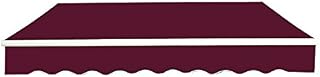 Greenbay 3x2.5m Garden Awning Replacement Fabric Top Cover Front Valance Green