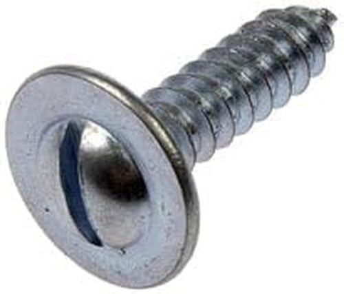 Tornillos DORMAN 45968 universales n.º 10 x 3/4 pulgadas con arandela para matrículas