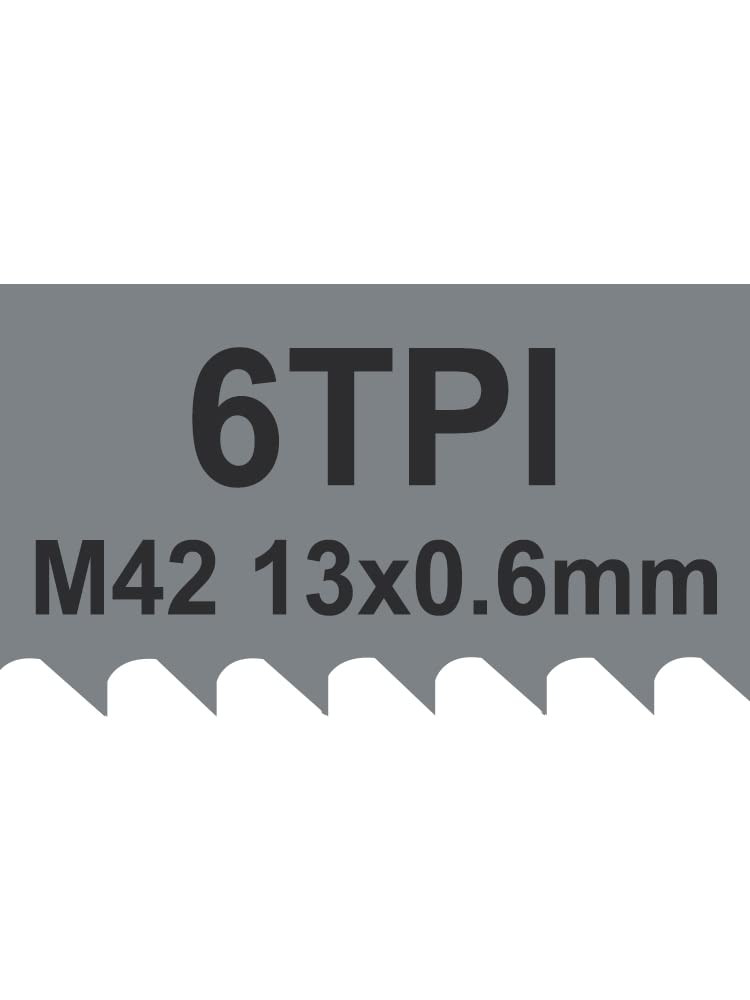 Brzeszczot do piły taśmowej, jakość premium, 1400mm 6TPI M42 Bandsaw Blade Bimetal 1400x13x0.6mm Woodworking & Metal Cutting Hardwork Band Saw Blade 14TPI(6 Tpi)
