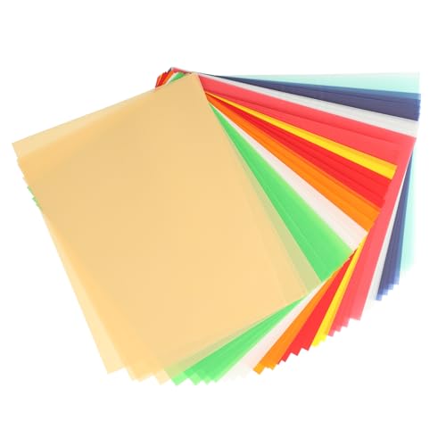 HOODANCOS 40pcs Translucent Tracing Paper Pad Pastel Art Paper Pearl for Drawing Sketching