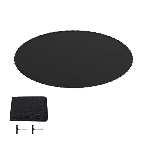 XMTECH Tapis de saut pour trampoline Ø 244 cm Ø 305 cm Ø 366 cm Tapis de saut avec 48/60/72 anneaux au choix Accessoire de rampe de rechange Noir