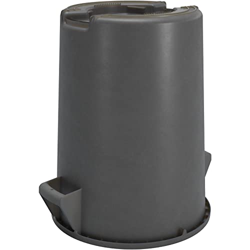 Image of SPARTA Bronco 20 Gallon Trash Can, Thick Polyethylene Bin, NSF Certified Waste Container with Top Handles, Bottom Handholds, Reinforced Base and Stackable, LLDPE, 20 Gallon, Gray