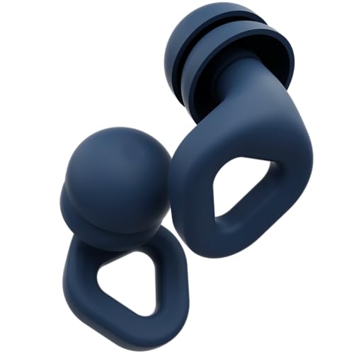 Image of Zenz Unwind Pro Ear Plugs for Sleeping, Soft Silicone Reusable Earplugs for Snoring, Yoga, Reading, Focus & Travel, 35dB Noise Reduction, 4 Sizes XS /S /M /L, Secure Fit with Case (Lagoon Navy, One Size)