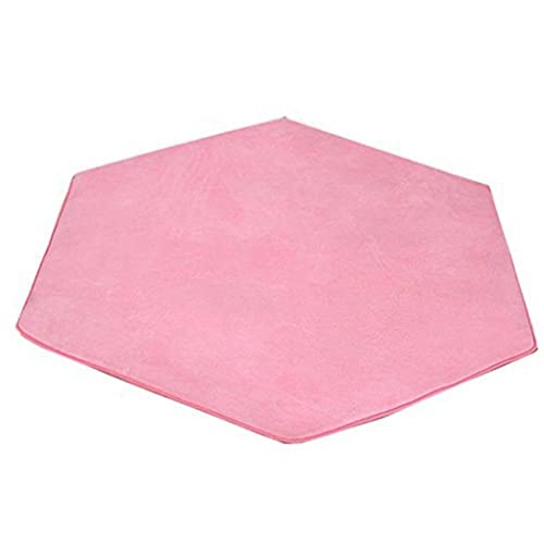Tongina Castelo de Princesa Infantil Hexagonal Tapete Almofada de Piso de Brinquedo Rosa