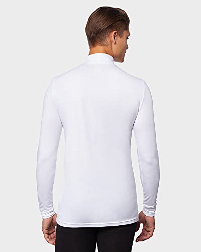 32 Degrees Men's Lightweight Baselayer Mock Top | Long Sleeve | Form Fitting | 4-Way Stretch | Thermal4