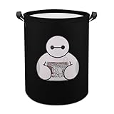 ランドリーバスケット ベイマックス 洗濯かご バスケット 収納ボックス 洗濯物入れ 収納袋 折り畳み 丸型 大容量 撥水