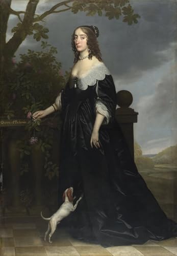 Toile murale Elisabeth Stuart Gerrit Van Honthorst décoration chambre tableau peinture
