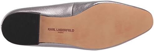 Karl Lagerfeld Paris womens Noor Loafer Flat, Silver, 9.5 US | Image 3