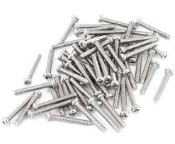 4mm x 50mm (5 cm) thread length Stainless Steel pan phillips head machine screws - 25 Nos-image-34