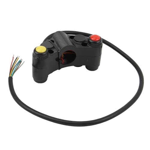 Interruptor de manillar para motocicleta con conjunto de 5 botones universales 4