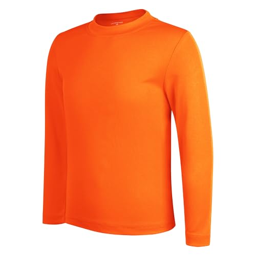 Image of LETAOTAO UPF 50+ Boys Neon Rash Guard Long Sleeve Swim Shirt | 4T to Youth,Boys & Girls Sun Shirt, Sun Protection Shirt,Quick Dry, Moisture-Wicking Fabric, Fishing Shirt