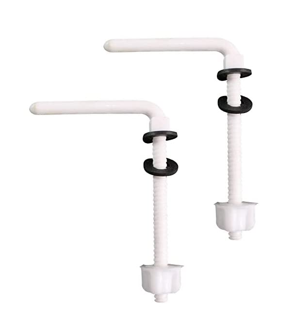 MHS Toilet Seat Cover Hinges L Type Round Long PVC Screw (White) (B09ZNMMCT7) Amazon Price History, Amazon Price Tracker