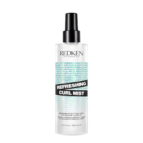 Redken, Bruma Definidora de rizos, Cabello Rizado y Encrespado, Hidrata y Reaviva los rizos, Fórmula de Aceite de Jojoba y Escualeno, Hybrid Curl Stylers, 250ml